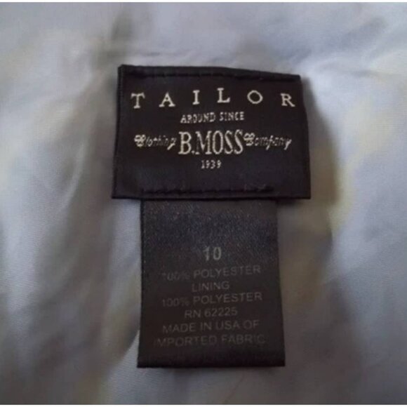 Tailor B. Moss® Fully Lined Side Zippered Printed Mermaid Skirt Size 10 - Picture 5 of 8